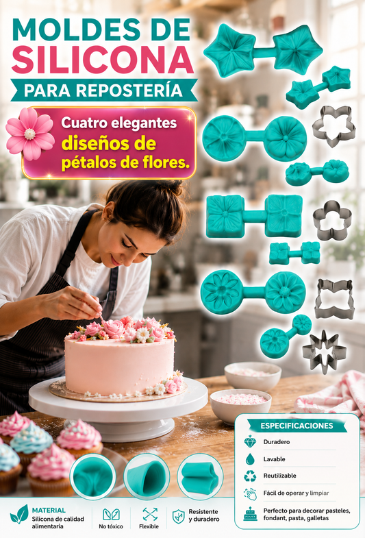 MOLDES DE SILICONA PARA REPOSTERIA IC