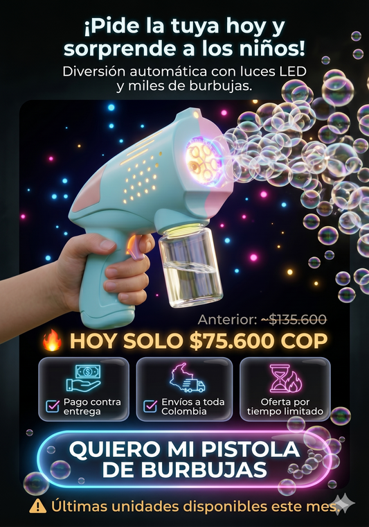 Pistola de Burbujas QW027 de Pila